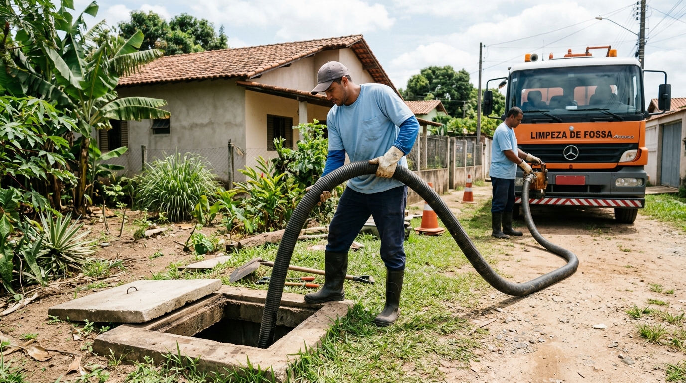 Desentupimento de Fossa no Putim, São José dos Campos‑SP