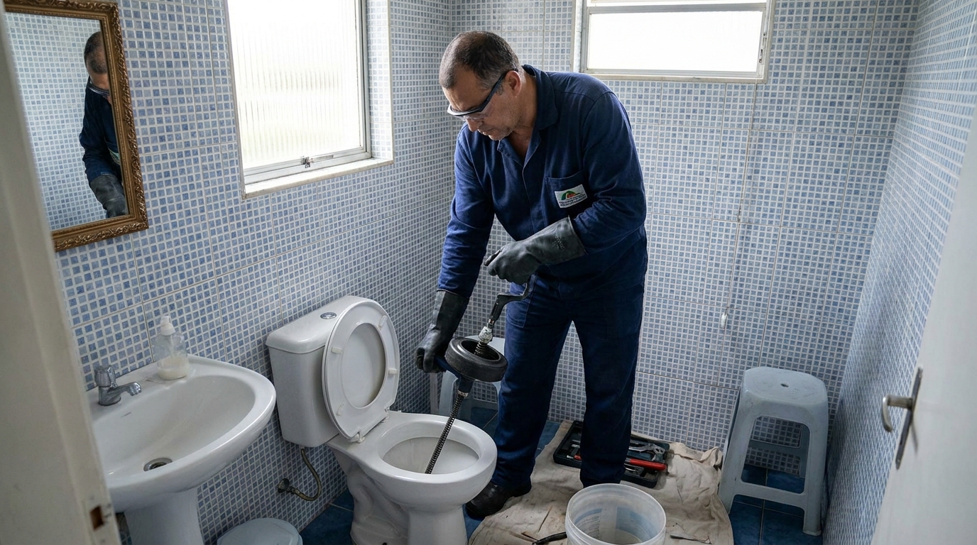 Desentupimento de vaso profissional em São José dos Campos-SP