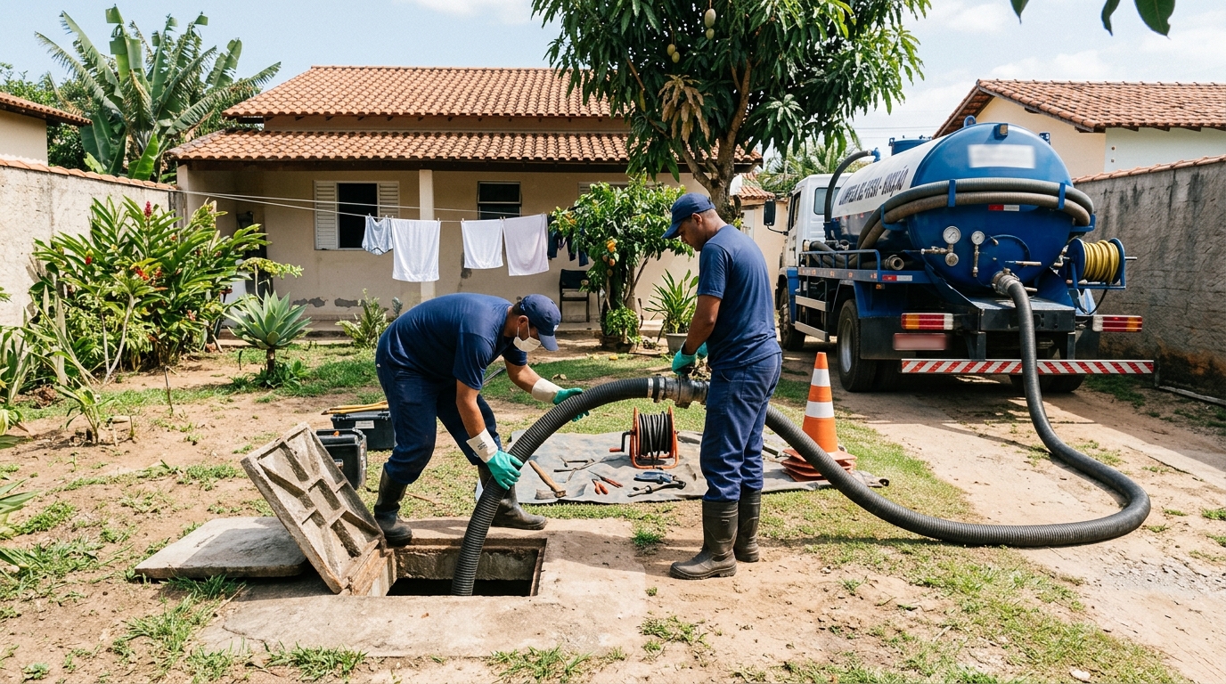 Manutenção de Fossa no Putim, São José dos Campos‑SP